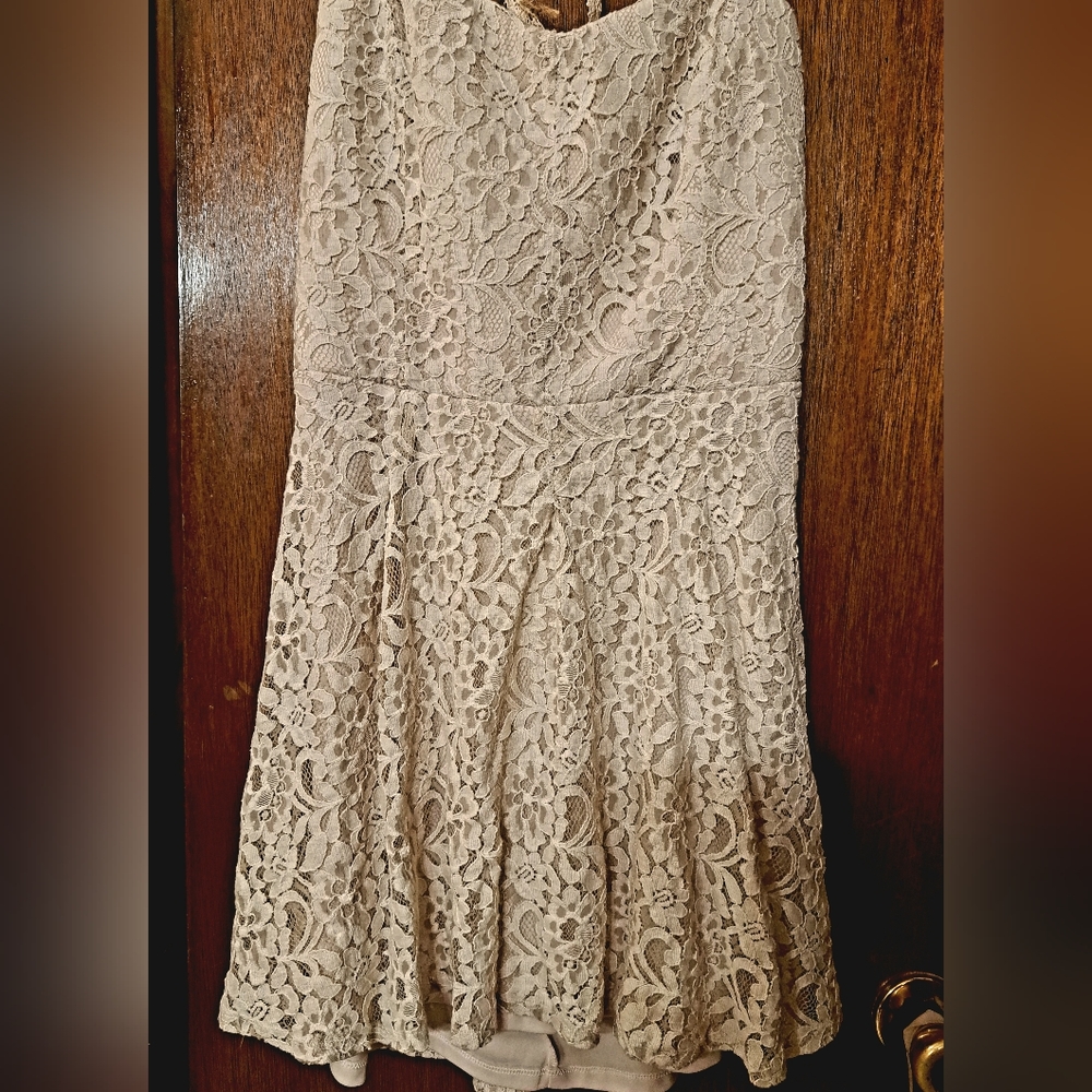 Charlotte Russe candel light ( ivory) lace dress